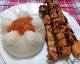 صورة لخطوة 5 من وصفة اسياخ الدجاج مع ارز بالصلصة 😋