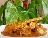 Foto del paso 12 de la receta: Conejo en salsa de chocolate con champiñones 🔥🔥🔥🔥