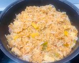 A picture of step 6 of Instant Pot Meal Recipe in 15 Minutes🤘~Quick Rice with Pink Sauce😋.