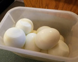 A picture of step 2 of Deviled Eggs.