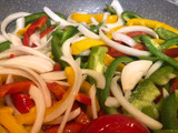 Pita con pollo al estilo fajita