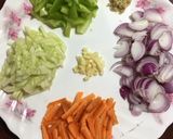 A picture of step 1 of Vegetable Chowmein.