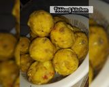 A picture of step 4 of Yam balls.