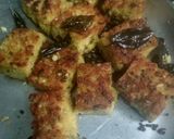 गेहूं आटा / लौकी का फ्रॉइड ढोकला (Gehu atta / lauki ka fried dhokla recipe in Hindi) रेसिपी चरण 6 फोटो