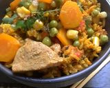 Une image de l'étape 19 de Riz 🌾 jerbien 🥬🍃🥕🌶🧄le soleil 🌞 dans l’assiette ☘️.