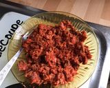 Une image de l'étape 1 de Fusilli giganti au légumes du soleil et bœuf épicé.