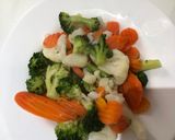Foto del paso 2 de la receta Bolitas de brócoli, coliflor y zanahoria