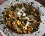 Foto del paso 4 de la receta Pasta seca integral con picadillo de gallina
