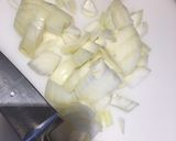 A picture of step 1 of Squash & Sweet Potato Soup with Coriander.