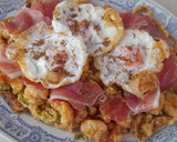 Foto del paso 5 de la receta: Fritura de verano con jamón, huevo y trufa