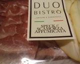 A picture of step 1 of Speck and scamorza triangle puffs.