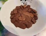 Une image de l'étape 2 de Mousse au chocolat vegan.