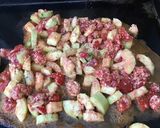 Une image de l'étape 9 de Courgette et tomates au parmesan et épices italiennes.