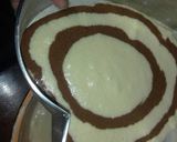 Foto langkah ke 9 dari resep My 1st perfect Zebra Cake.