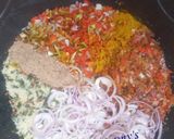 A picture of step 3 of Crushed Rice and Moringa(Zogale).