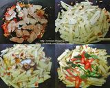 รูปขั้นตอนการทำที่ 2 ของ ไก่ผัดพริกหน่อไม้