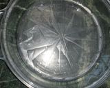 A picture of step 1 of Dhokla (Water bath process).