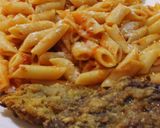 Foto del paso 4 de la receta: Pasta en salsa napoli y milanesa de carne