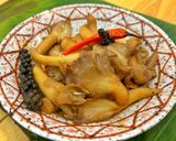Hình bước làm 5 của món Nấm Bào Ngư Kho Nước Tương Chay