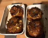 Une image de l'étape 12 de Tomates noires farcies poireaux et leurs gambas sauvages.