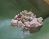 Foto langkah ke 7 dari resep Tunuman Pedo alias Botok Ikan asin.