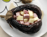 Foto del passaggio 5 della ricetta Melanzane ripiene con provola filante e granella di pistacchi