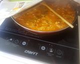 A picture of step 13 of Valencian Paella.