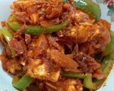 A picture of step 8 of Paneer Jalfrezi.