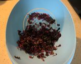 A picture of step 1 of Amaranth Leaves with water chestnut subji.