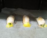 Foto del paso 5 de la receta: Rollitos de pollo rellenos de espinaca fresca y queso vegano