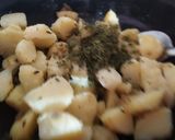 A picture of step 4 of Fry Aloo.