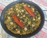 Foto del paso 21 de la receta Paella al HORNO de espinacas y gamba pelada