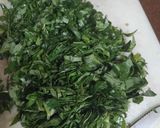 A picture of step 2 of Water Spinach Fritters.