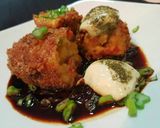 Foto del paso 14 de la receta: CROQUETAS Españolas al Alioli y Cilantro🌿en cama de Cebolla...!