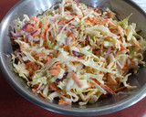 A picture of step 1 of Coleslaw.