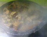 A picture of step 6 of Tawa  kaleji.