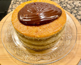 Foto del paso 7 de la receta: Pastel con coca de almendras, cabello de ángel y ganaché