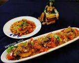 A picture of step 3 of Ragda patties Restaurantstyle.