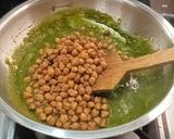 A picture of step 5 of Kala chana palak -Semi dry masala sabji.