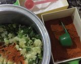 A picture of step 1 of Alu ka samosa.