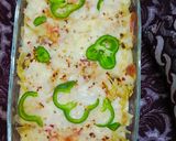A picture of step 10 of Chicken cheese lasagna 😋😋.