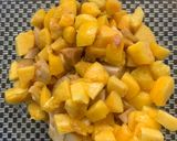 A picture of step 2 of Seasonal creamy fruit salad.