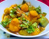 A picture of step 2 of Flatbeans & Eggplant Curry.