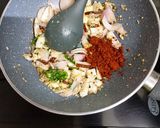 A picture of step 2 of Stuffed brinjal masala.