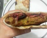 Foto del paso 13 de la receta: 🌮🌯Rapidita o Wrap con hamburguesa de Atún, remolachas y zanahorias salteadas tocineta y queso!!!