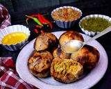 A picture of step 8 of Bihari Litti Chokha & Chutney.