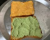 A picture of step 4 of Green chutney and Mayo sandwiches.