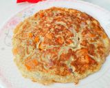 A picture of step 2 of Mango omelette/delicious breakfast recipe.