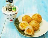 Hình bước làm 9 của món Bánh Khoai Môn Chà Bông Trứng Muối