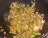 A picture of step 3 of Paneer keema salan.